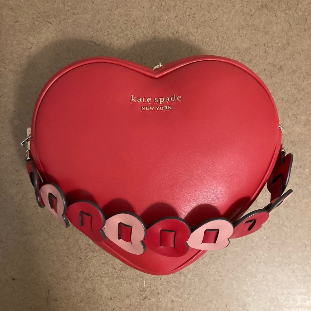 Kate Spade 3D heart bag in red